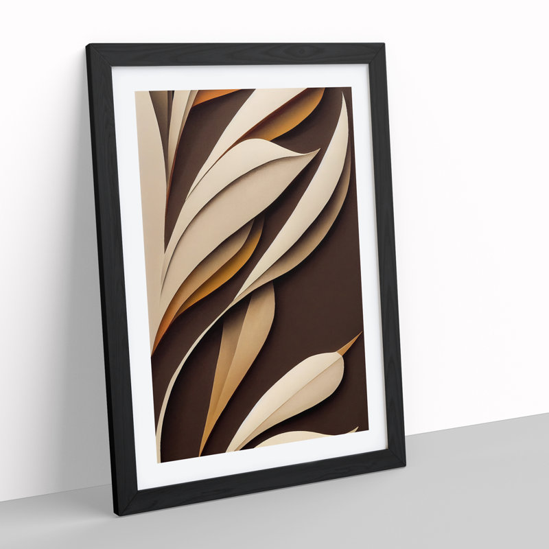 Contemporary Feathers - Framed Print, Black Framed, 34cm H x 25cm W x 2cm D