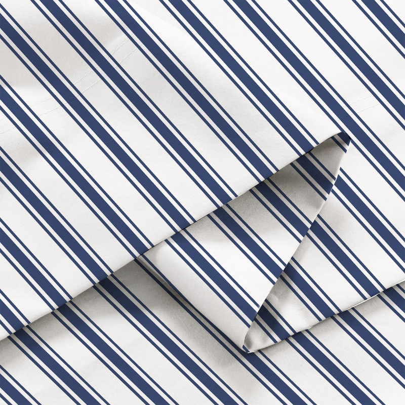 Ensemble de draps légers en mélange de coton brossé infroissable, Ensemble de draps pour lit double + un drap-housse