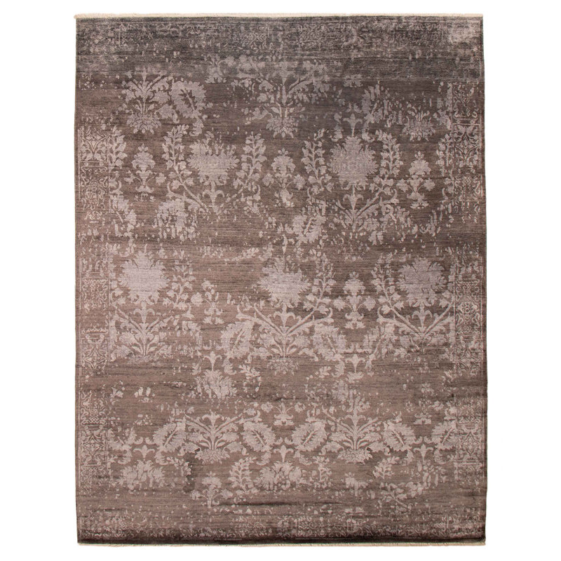 Tapis unique héritage gris 7 pi 10 po x 10 pi 0 po