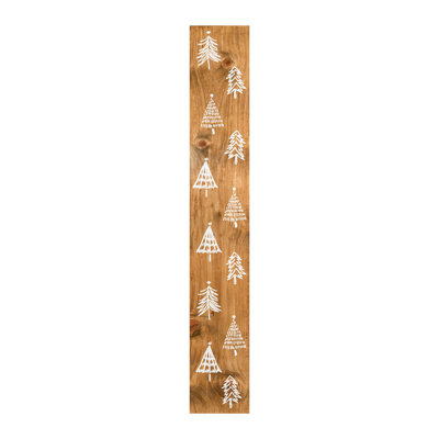 Chaise de véranda blanche Christmas Tree Farm 59 po x 7,25 po