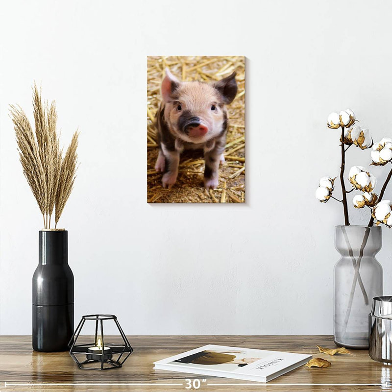 Brampt Farm Piglet, 12" H x 8" W