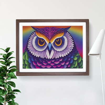 Colourful Owl Vol.4 - Framed Print