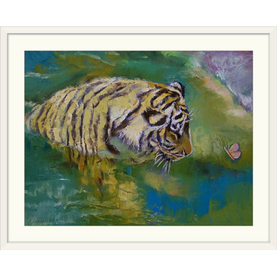 Driton " Curiosity Tiger And Butterfly " by Michael Creese