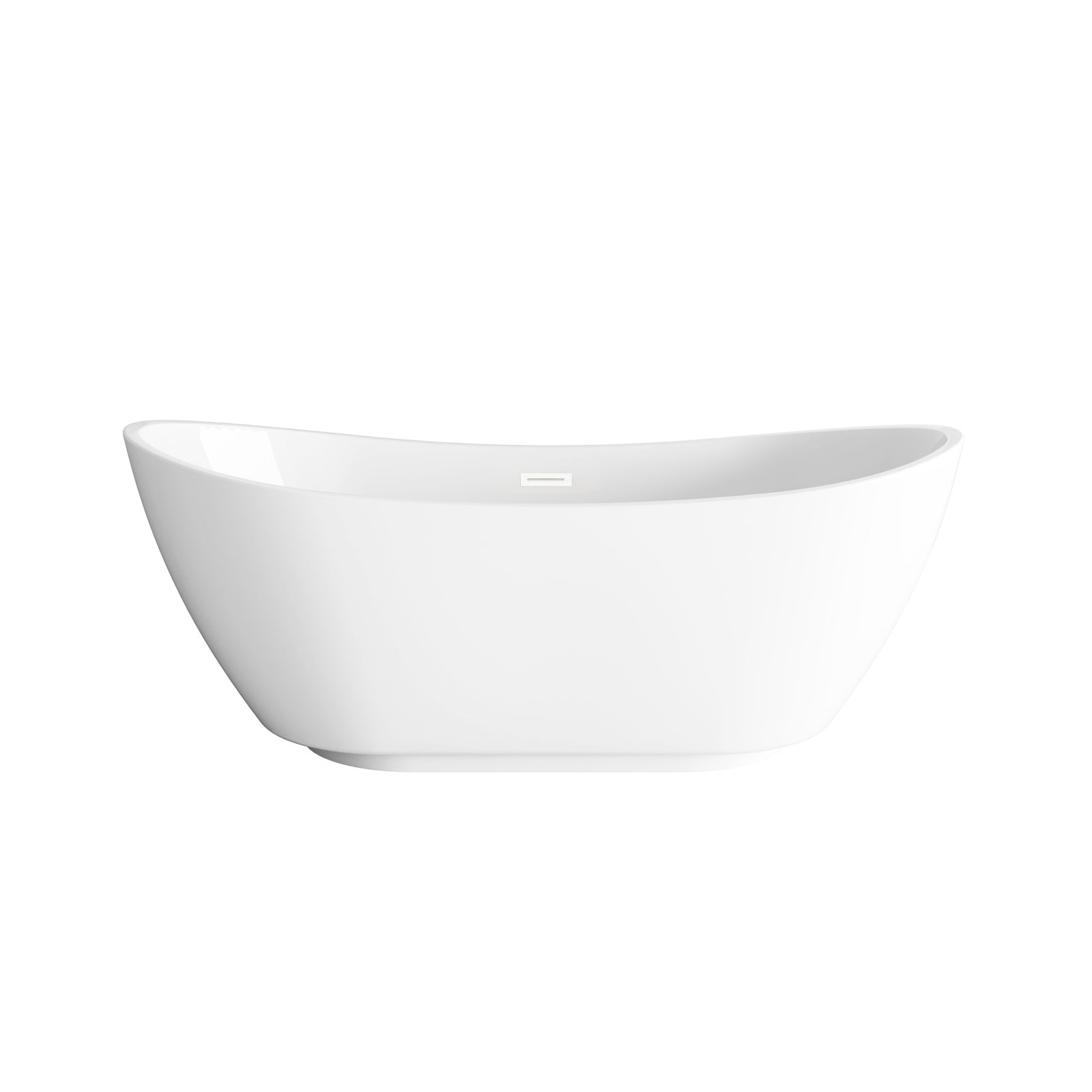 Labrusca 67'' Soaking Bathtub, Polished White