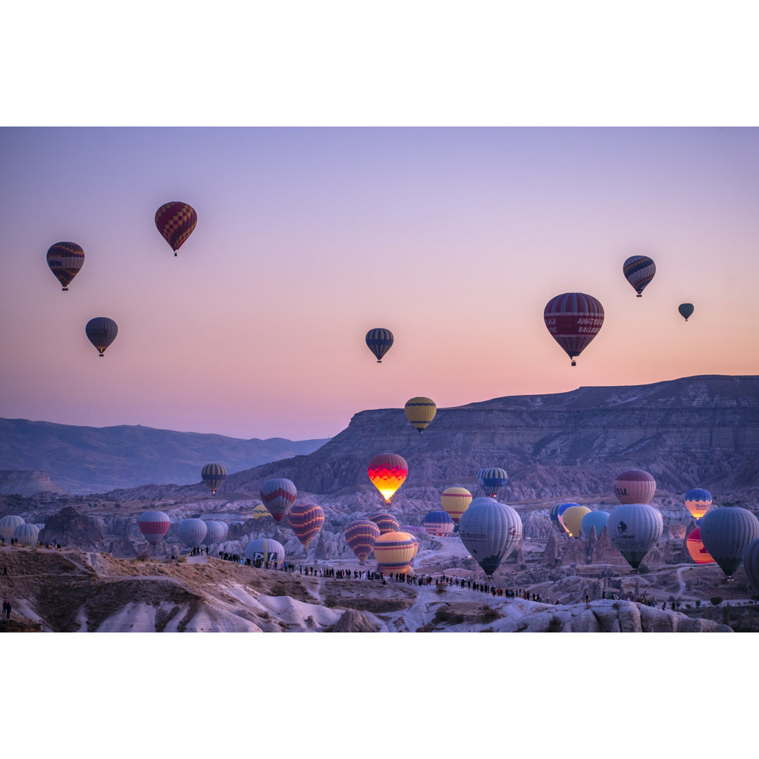 Heißluftballons in Kappadokien von Ziga Plahutar - Drucken