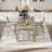71" Farmhouse Dining Table for 6-8 – Rustic Gray 1.8m Large Rectangular Kitchen Table with Thick Top and Sturdy Wide Legs – Heavy-Duty Wood Furniture – 1.8 Meters, 18 Board Gray-808942166-837827177