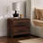 21.7'' H Mid-Century Modern Walnut Nightstand with 2 Drawers