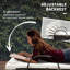 Chaise longue de patio en osier avec coussin épais, dossier réglable et roulettes Outsunny