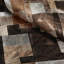 Tapis naturel en patchwork de peau de vache multicolore 8,83 x 12 pi-2099743639