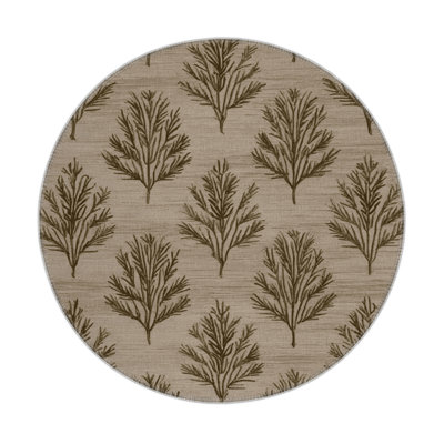 Tapis d'intérieur et d'extérieur gris Botanical