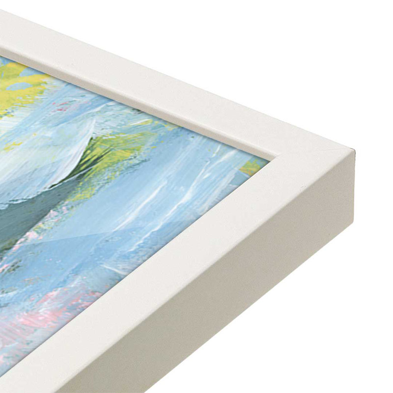 Impression sur toile Impressionist Floral Abstract I par Ethan Harper, Impression sur cadre ouvert sans papier mat, Blanc