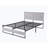 King 39.89'' Steel Bed Frame