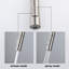 Robinet de cuisine tactile avec douchette rétractable - circulation d'eau douce, rouille, nickel brossé, technologie tactile en acier inoxydable et fonctionnalité, contrôle facile