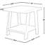 Table de bout moderne en bois avec tablette de rangement, pieds robustes à grand angle pour le salon, la chambre à coucher ou le bureau