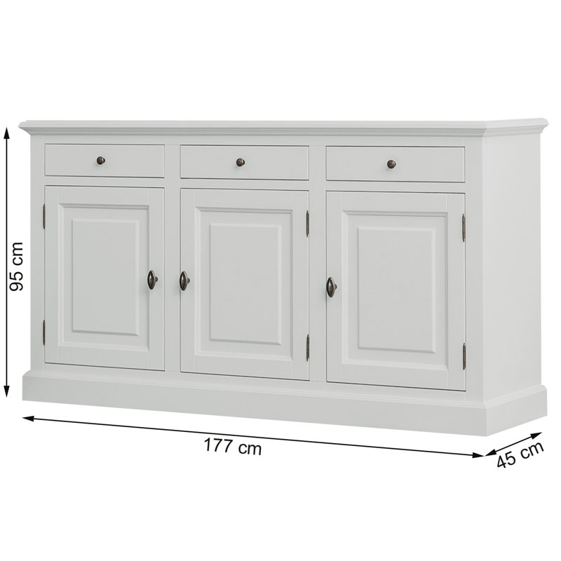 Blaxton 177cm Sideboard, Light Grey