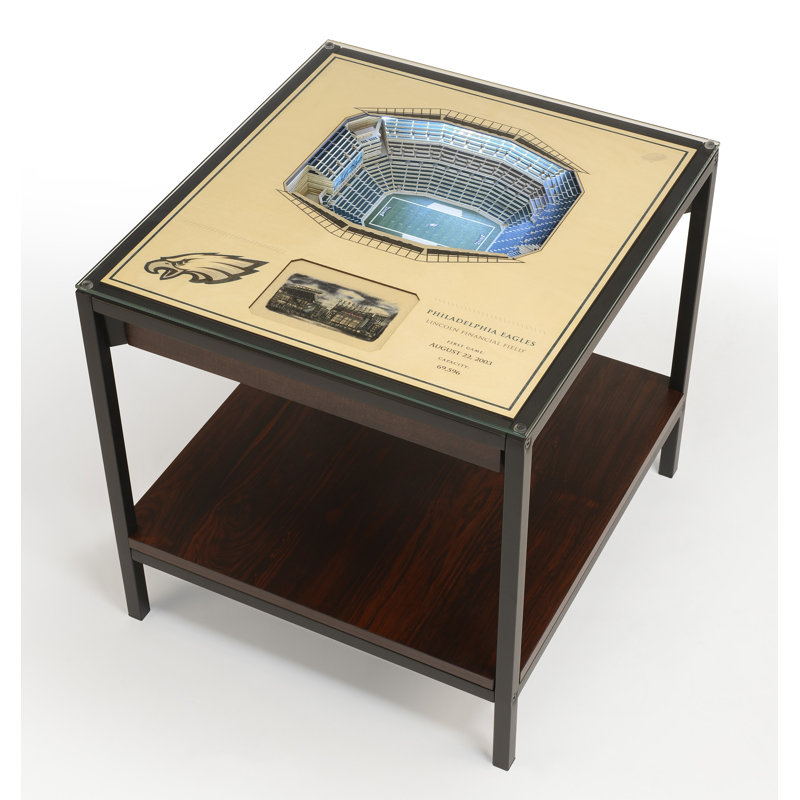 Husik NFL 25-Layer StadiumViews Lighted End Table, Philadelphia Eagles