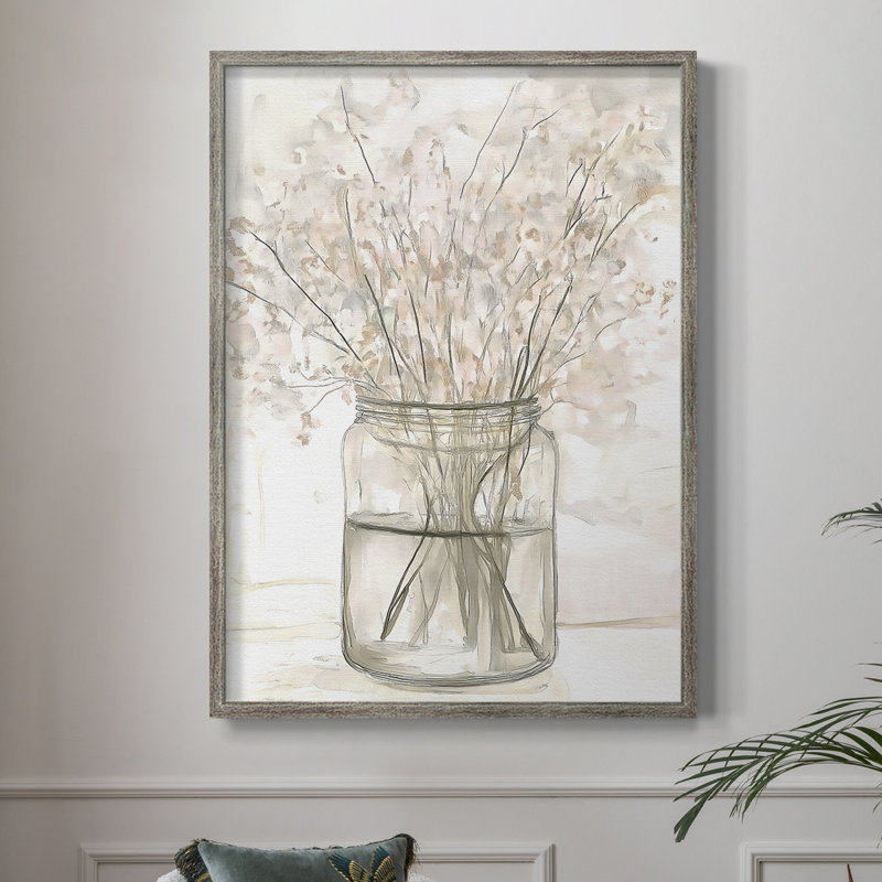 Reproduction encadrée FLORAL Series DLXI - bois massif, H 11 po x l 9 po