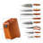 9PCS Damascus Kitchen Set, Ergonomic G10 Handle, Red