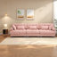 Canapé modulaire spacieux à assise profonde, canapé moderne à structure en bois pour la maison