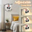 Lampe sur pied à arc avec abat-jour réglable silhouette rose fleur rose illustrations Lampe sur pied 3 températures de couleur à haut gradateur avec interrupteur au pied pour la chambre à coucher