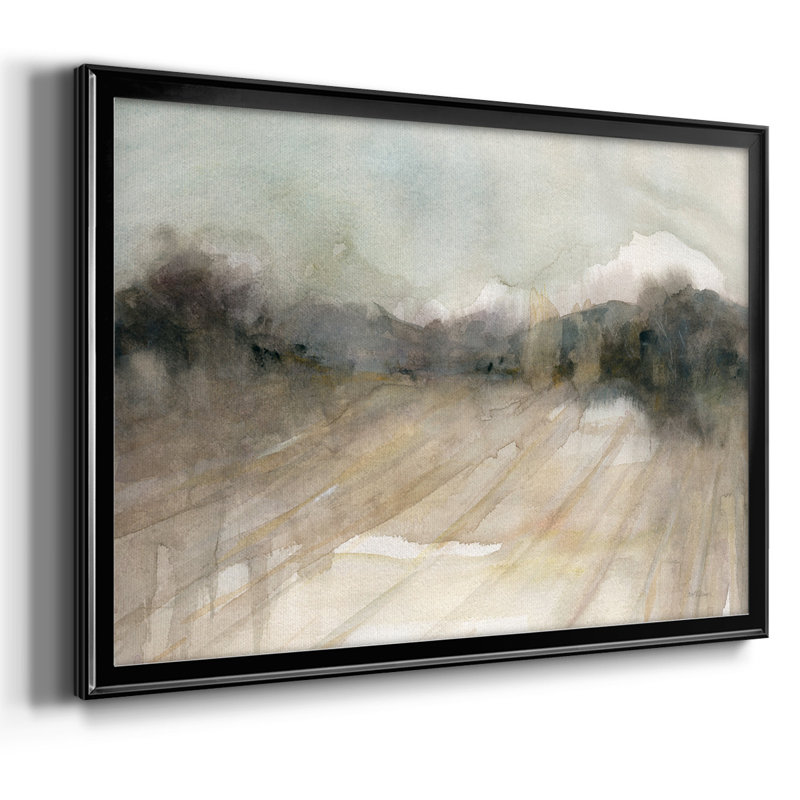 «Abstract Fields», reproduction sur toile, Noir, H 30 po x l 44 po x P 1,5 po
