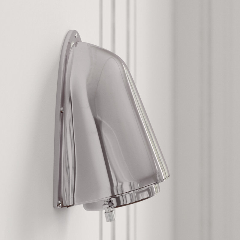 Ralph Lauren Grant 1 Light Flush Mounted Sconce, 7.5" W x 10.5" H, Polished Nickel