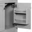 Meuble-lavabo de 30 po avec lavabo simple, meuble-lavabo encastré, armoire de rangement avec 2 portes et un tiroir, fermeture en douceur, rangement multifonctionnel, structure en bois massif-112367406