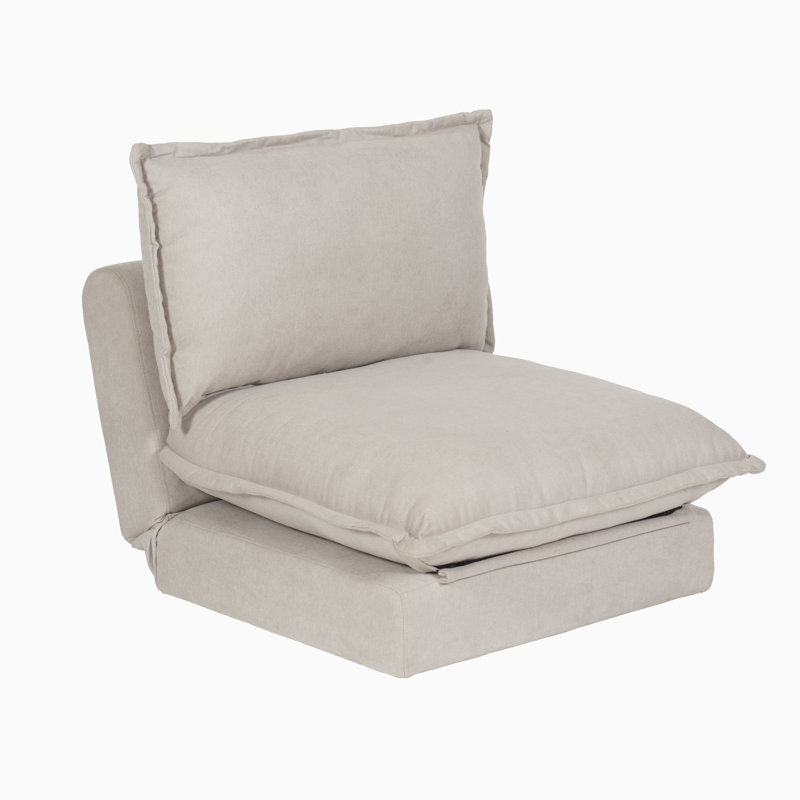 2 Seater Sofa Bed - Boucle, Single, Beige