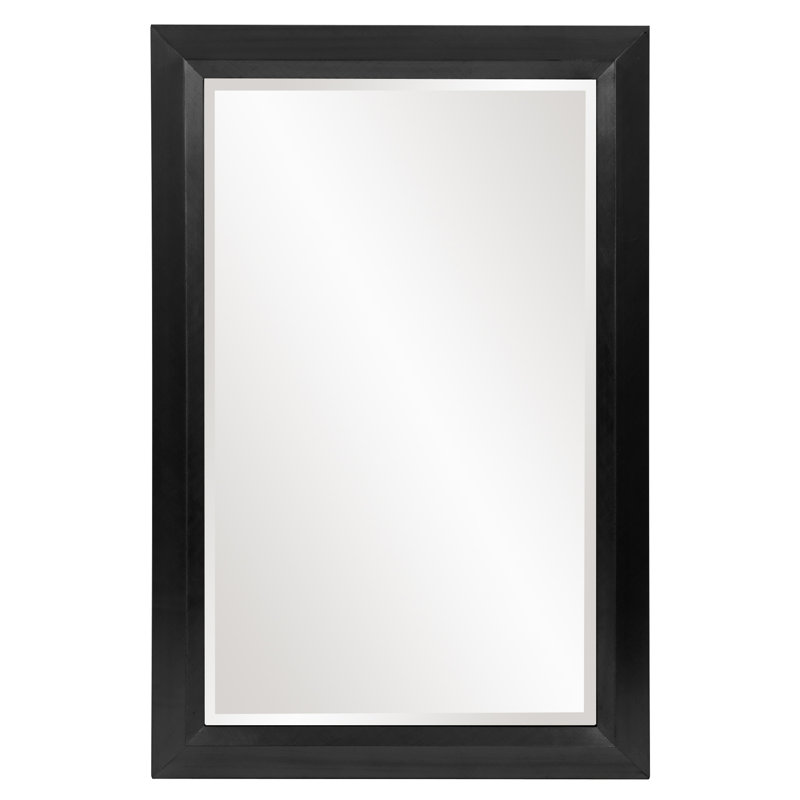 Buschwick Solid Wood Mirror, Black
