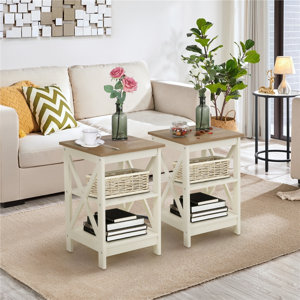 Garson End Table Set with Storage