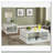 Emerson White High Gloss 1-Shelf Rectangular Side End Table