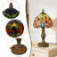 Lampe de table en verre coloré 14,7 pouces