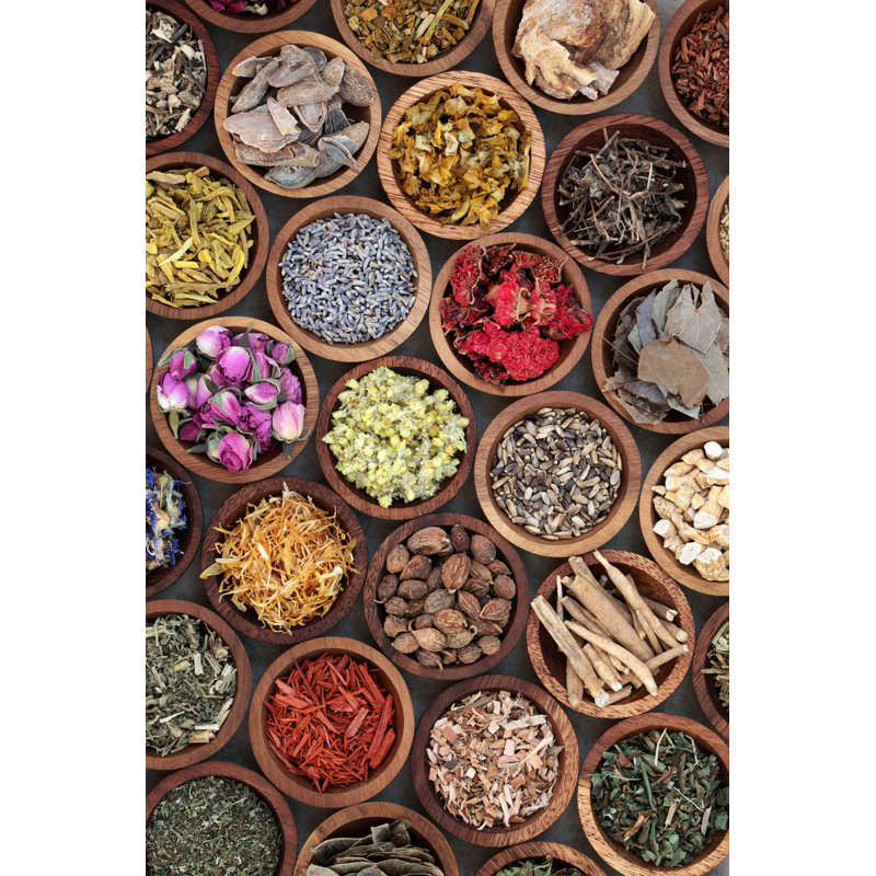 Natural Herbal Medicine by Marilyna - Wrapped Canvas Print, 46cm H x 30cm W