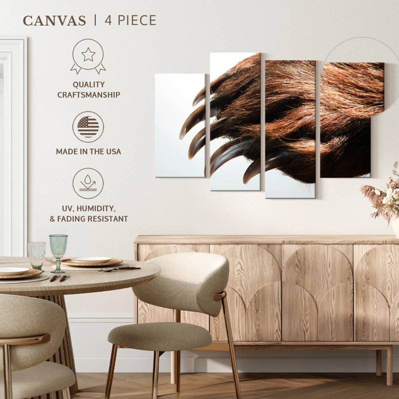 Brampt Brown Bear Claws, 48" H x 75" W