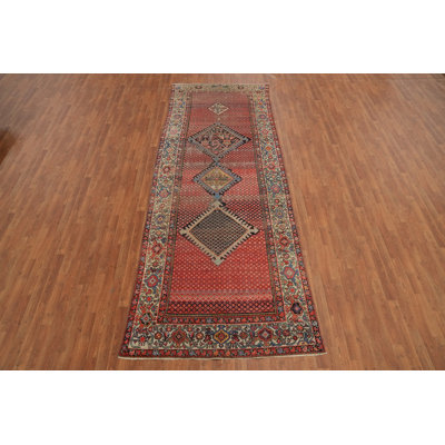 Antique Vegetable Dye Traditional Oriental Area Rug 5x13