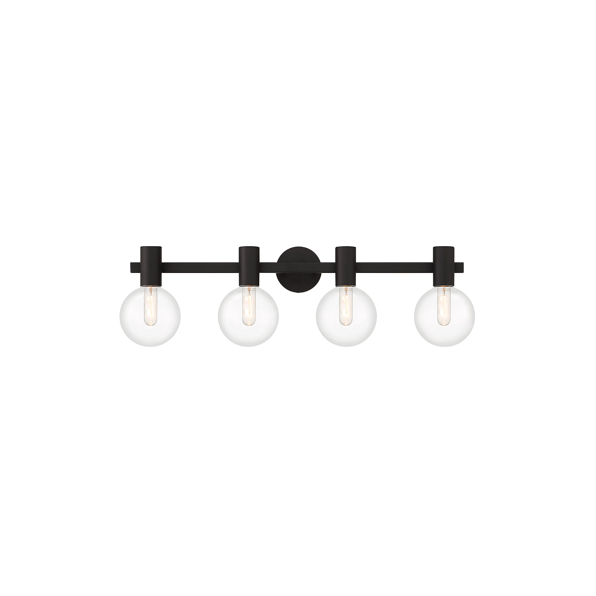 Ryenne 4 - Light Vanity Light, Matte Black, 10" H x 34" W x 34" D, 4 Lights