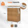 Wicker Laundry Hamper with Lid, 90L/110L Storage Capacity Wicker Clothes Basket with Handle and Removeable Liner