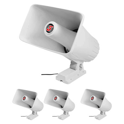 5 Core 8 Inch PA Horn 250W Loud Speaker Bull Horn Loud Audio 8Ohm All Weather Indoor Outdoor Use