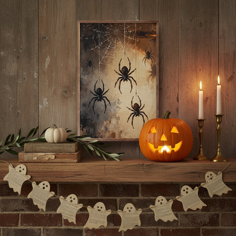 Spiders Brown, 16" H x 10" W