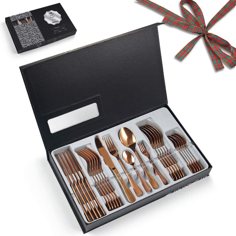 Everly Quinn Stainless Steel Flatware Set - Service for 6