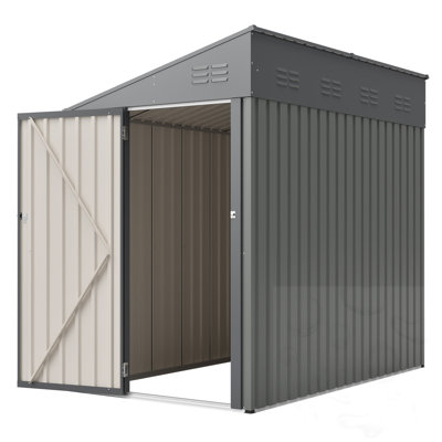 Lean-To Storage Shed With Lockable Door
