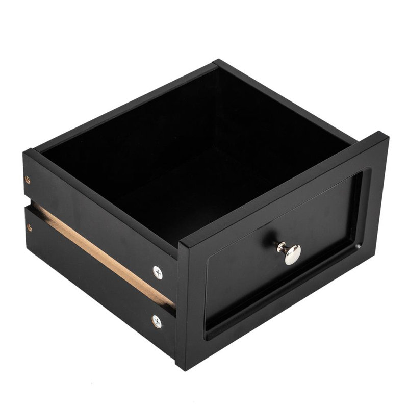 Table de chevet 2 tiroirs Lazare, Noir