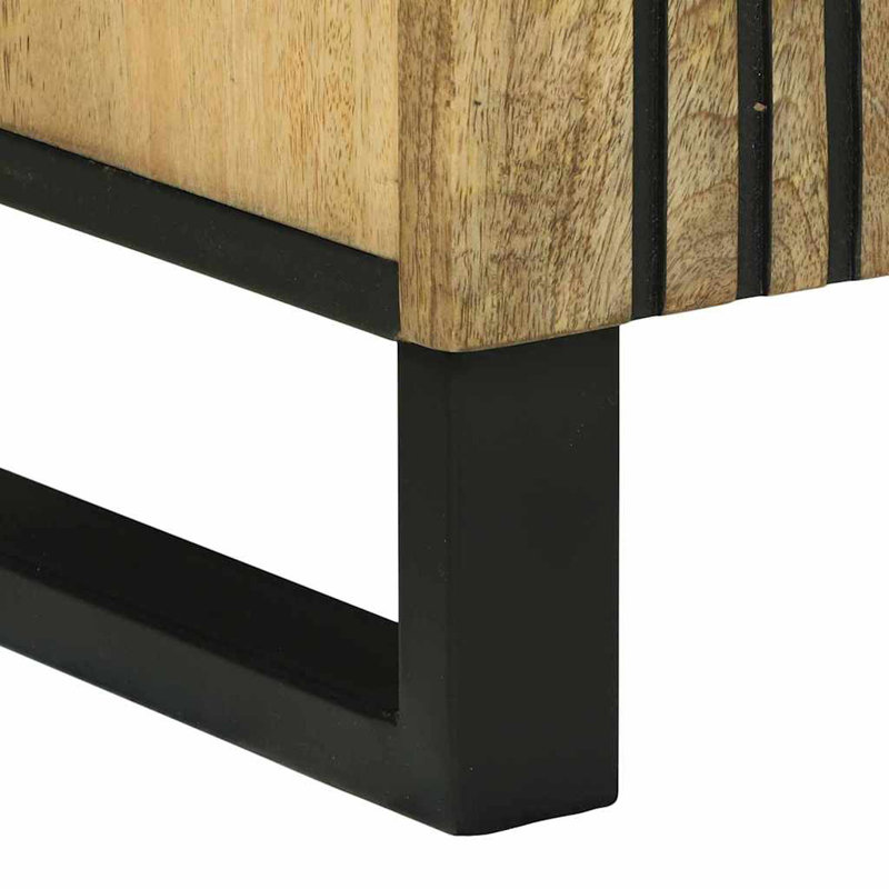 60cm Solid Wood Sideboard, Brown