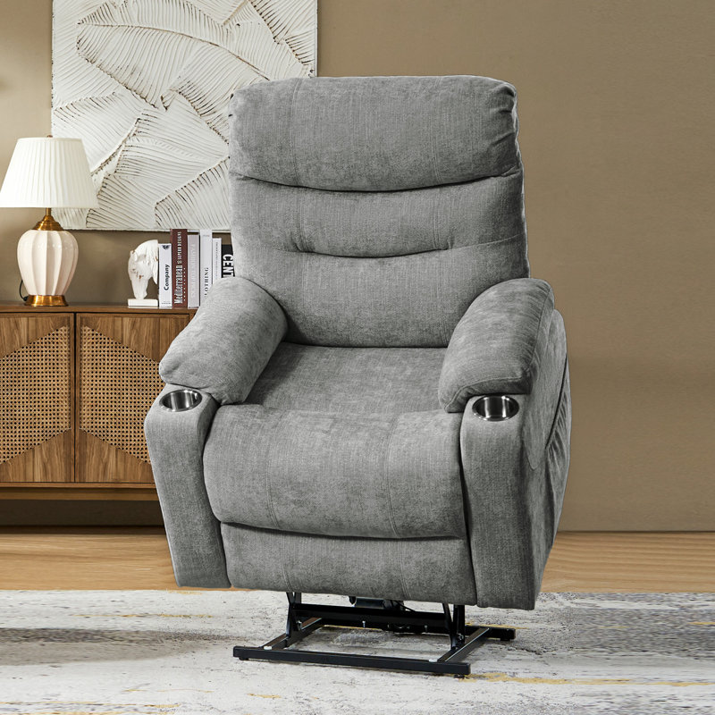 Fauteuil inclinable massant et surdimensionné Cayrn, Gris