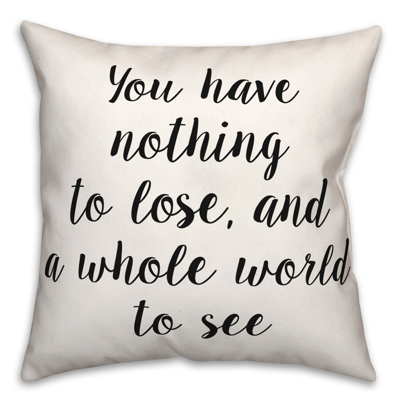 Coussin décoratif noir et blanc