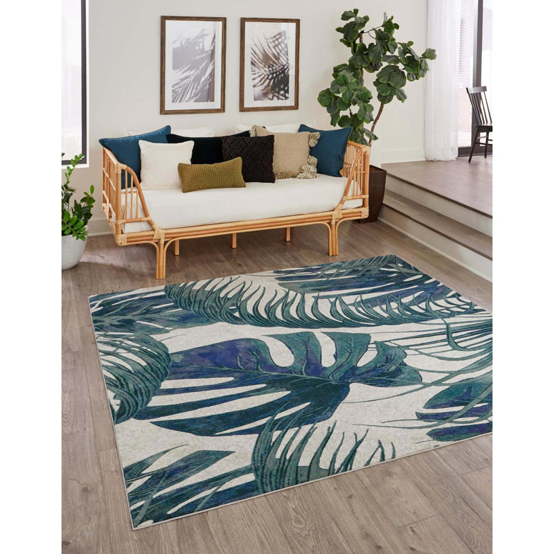 Abira Floral Indoor Rug, Square 10'