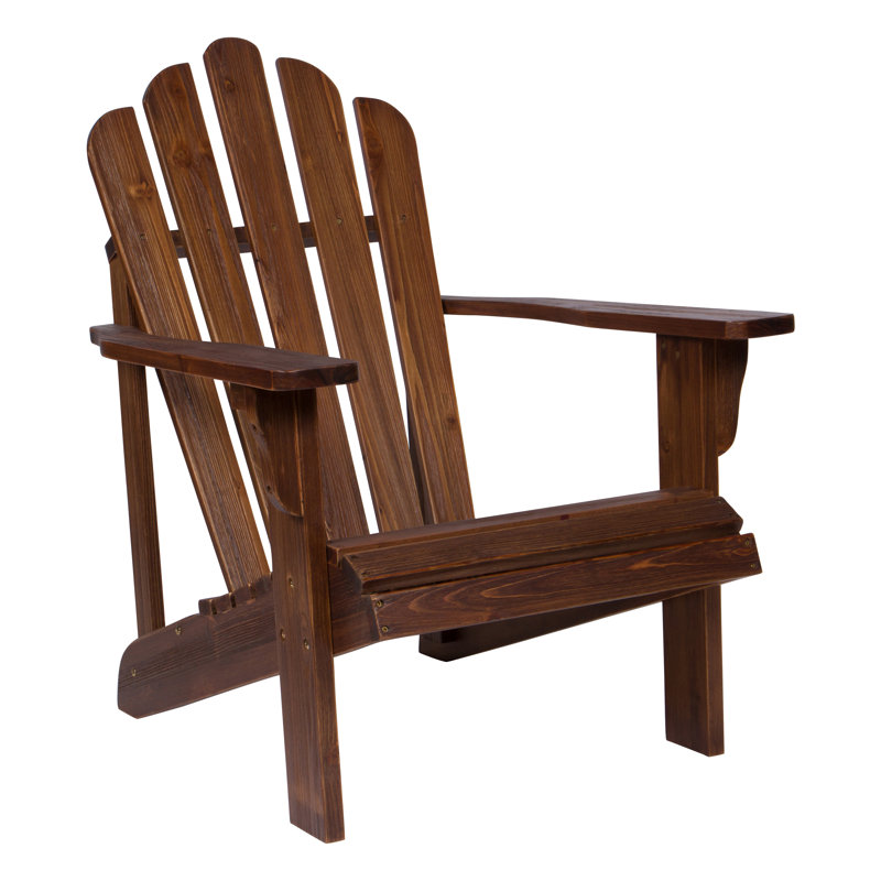 Brently Outdoor Adirondack Chair, Oak