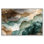 «Golden Estuary I», art mural abstrait sur toile par Art Remedy