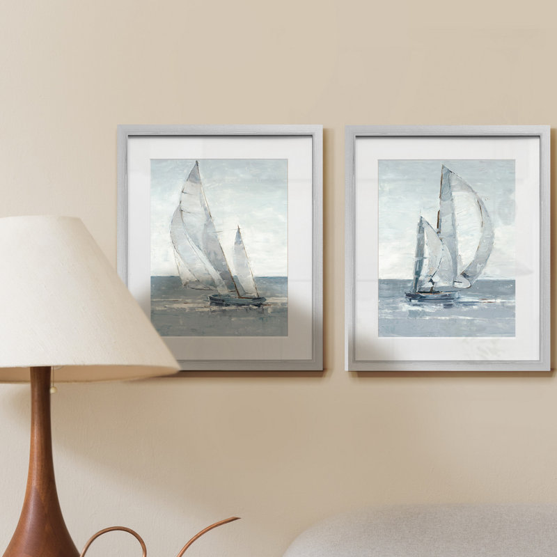 " Grey Seas I-Framed 2 Piece Set - Black " 2 - Pieces
