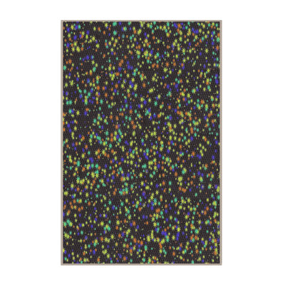 Tapis décoratif noir Salley